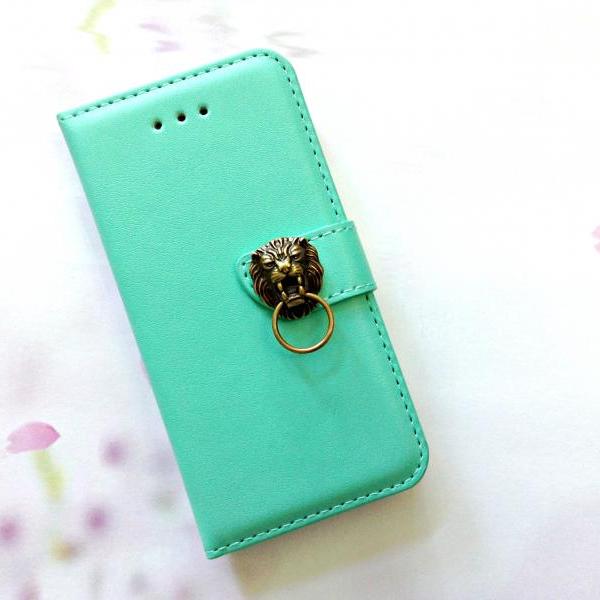 Elephant Iphone 6 6s 4.7 Leather Wallet Case, Vintage Iphone 6 6s Plus